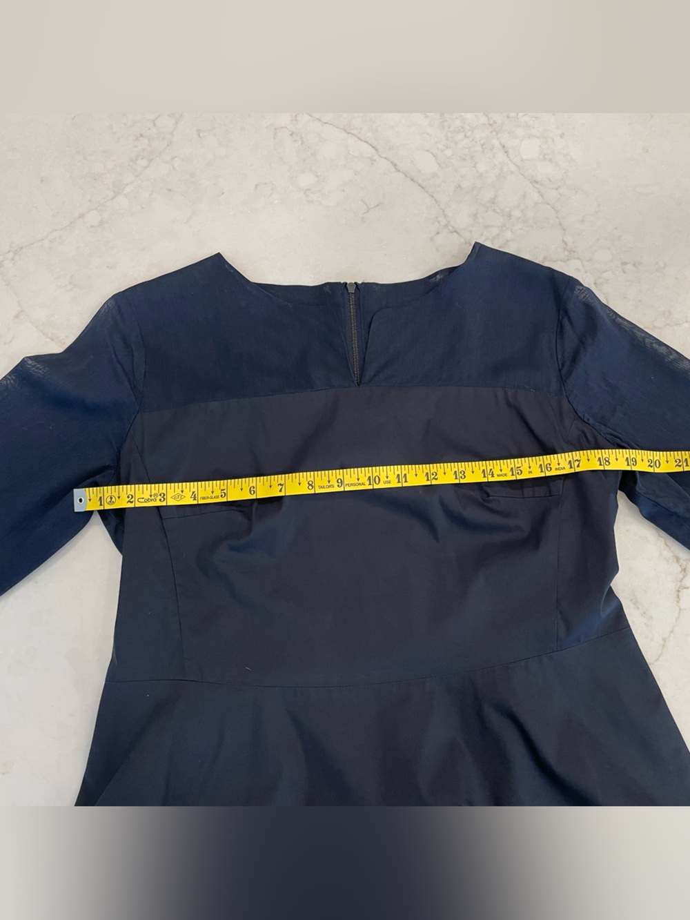 Sonia Bogner Vintage Y2K Peplum, Iconic B Zipper, Navy Blue, EU 42, US 8-10 - Picture 5 of 8